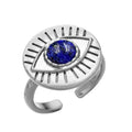 Large Eye Ring With Stone