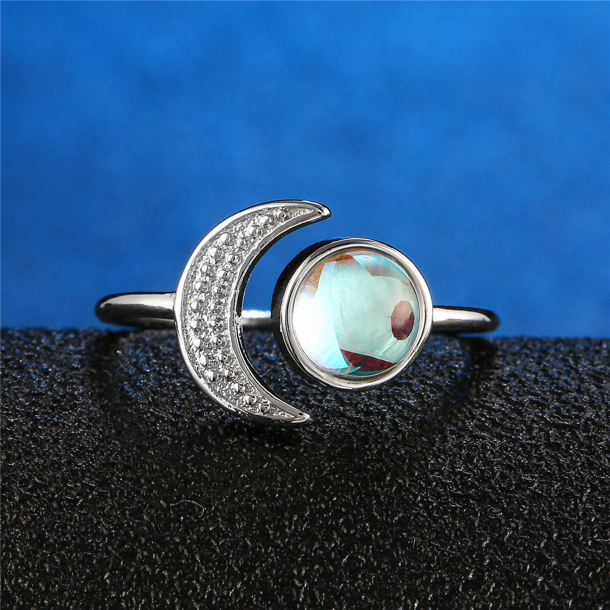 Fun Sun Moon Stone Ring