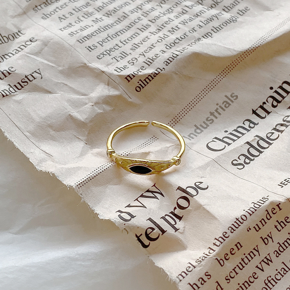 Fashion Vintage 925 Silver Demon Eye Ring