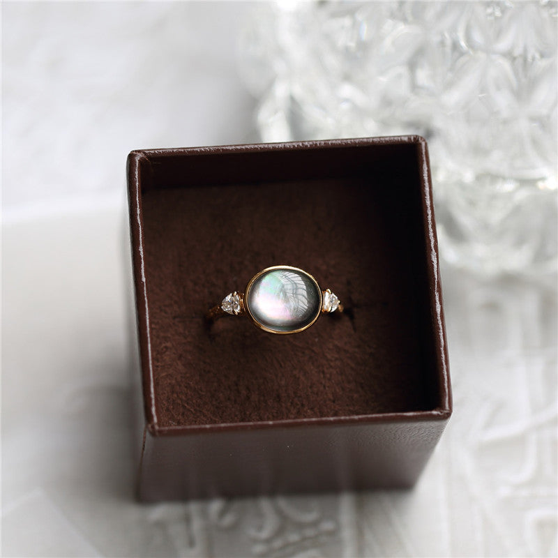 Healing Waters Sterling Silver Ring With Natural Shell