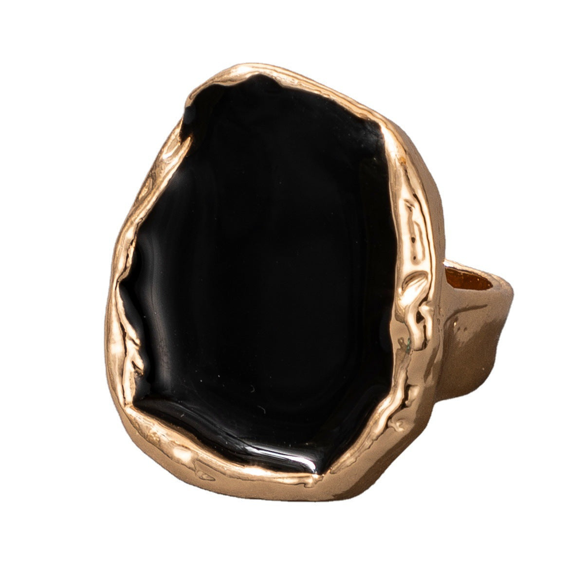 Tocona Bohemian Black Stone Statement Ring