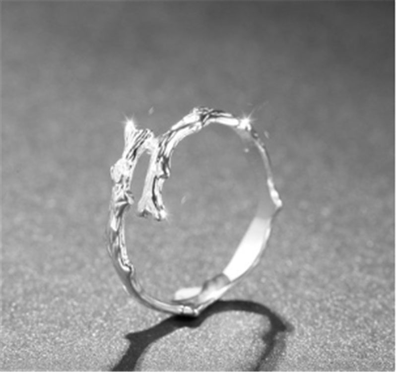 S925 Silver Branch Ring