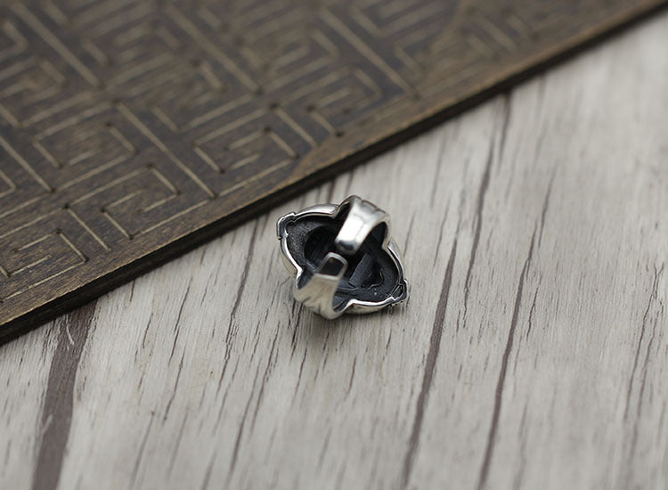 Sterling Silver Lion Head Ring