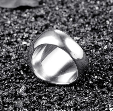 Steel Heart Signet Ring