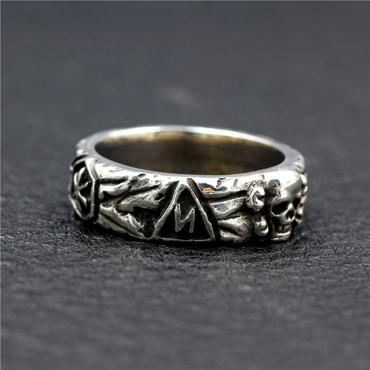 Sterling Silver Indiana Jones Skull Ring