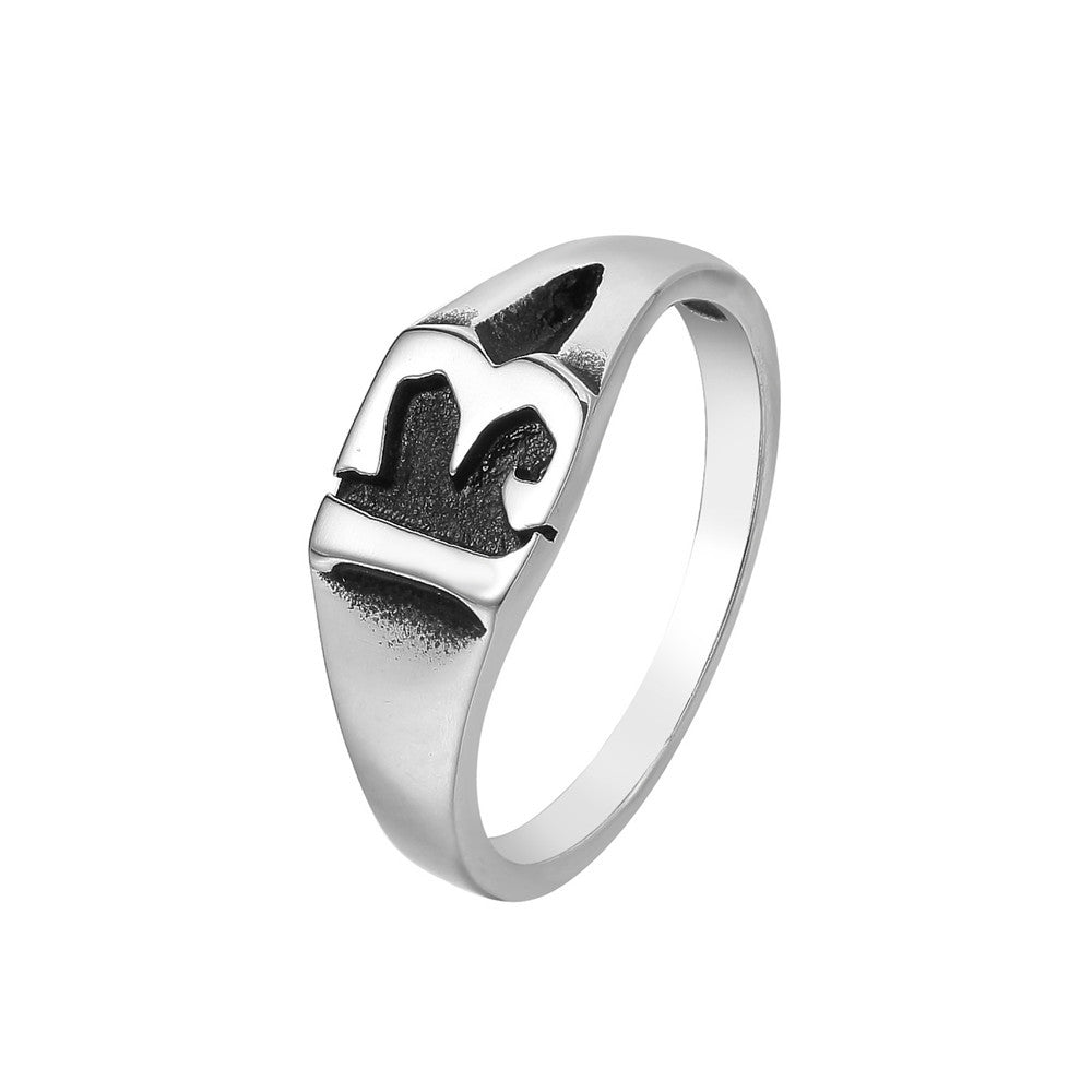Lucky 13 Trendy Steel Ring