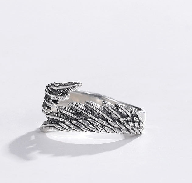 Silver Wrap Around Wings Ring