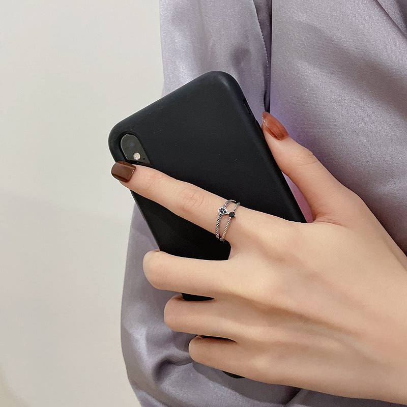 Sterling Silver Gothic Dainty Accent Ring