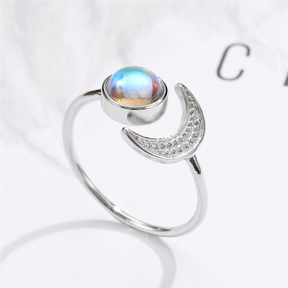 Fun Sun Moon Stone Ring
