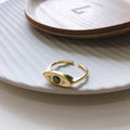 S925 Gold finish Chunky Eye Ring