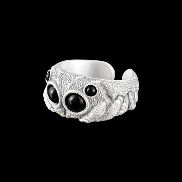 Detailed Jumping Spider Ring