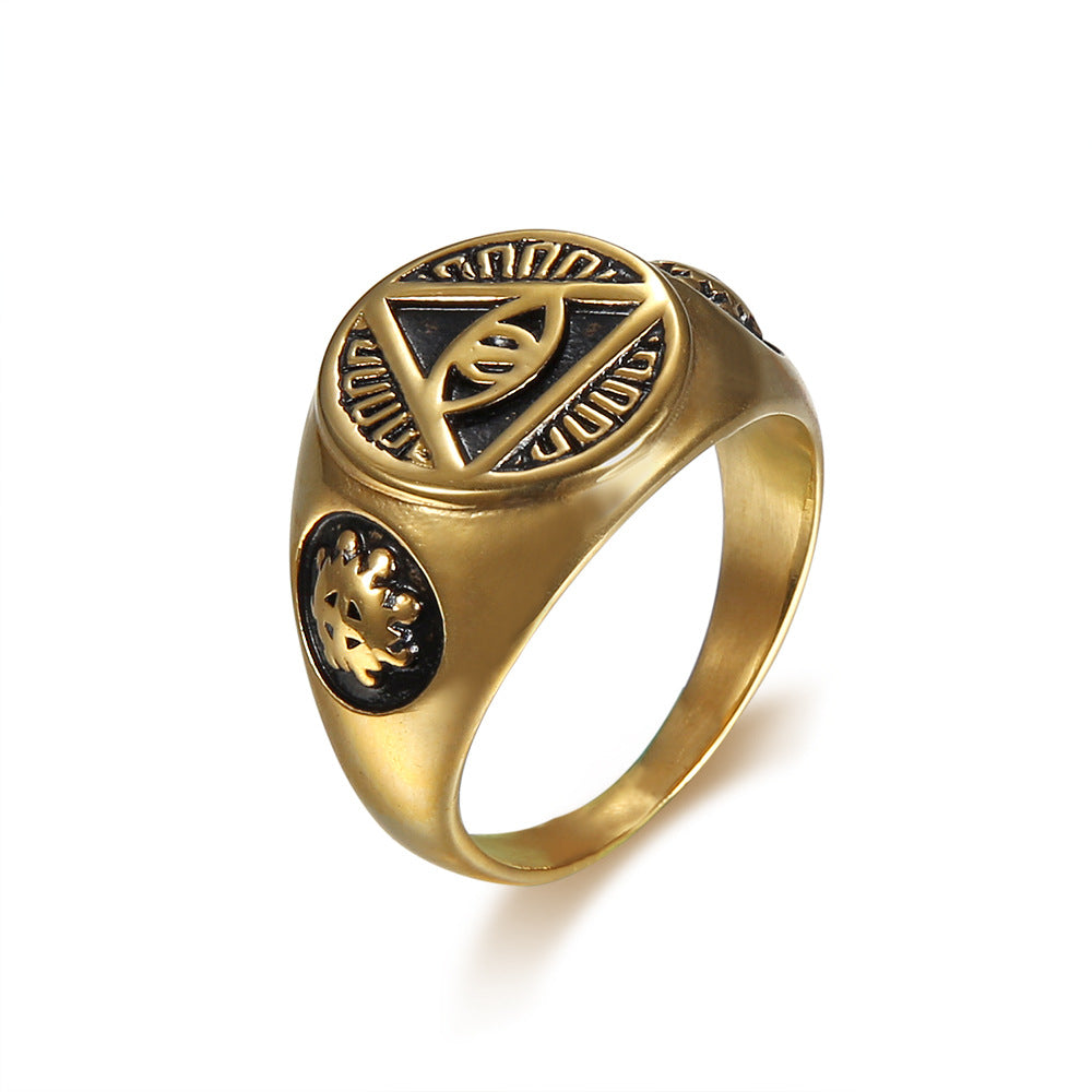 All Seeing Eye Signet Ring