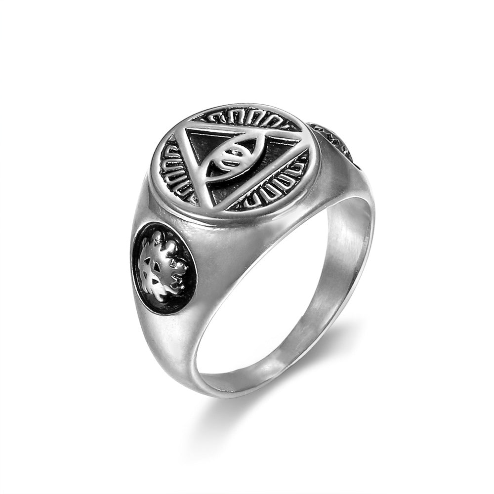 All Seeing Eye Signet Ring