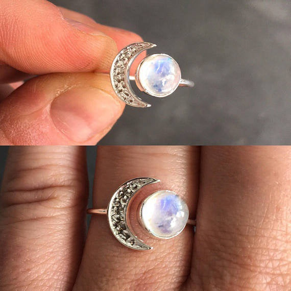 Fun Sun Moon Stone Ring
