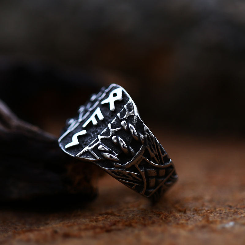 Dark Steel Amulet Rune Ring