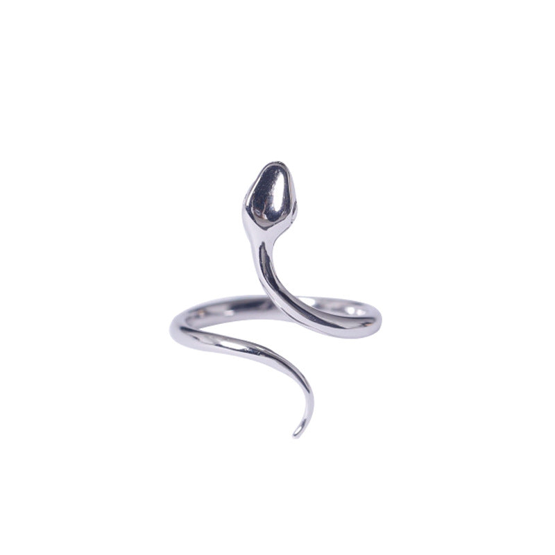 Minimalist Sterling Silver Snake Ring