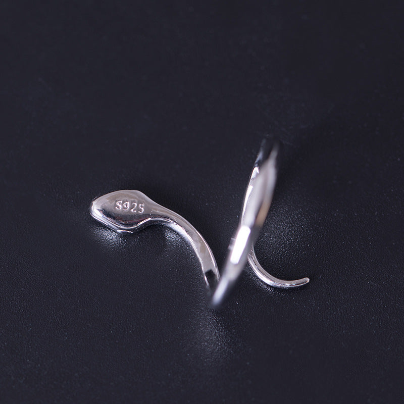 Minimalist Sterling Silver Snake Ring