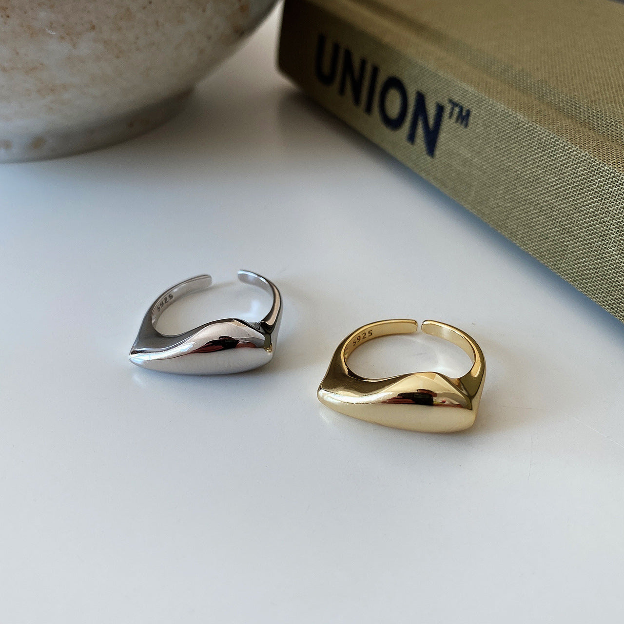 Unique Shape Sterling Silver Ring