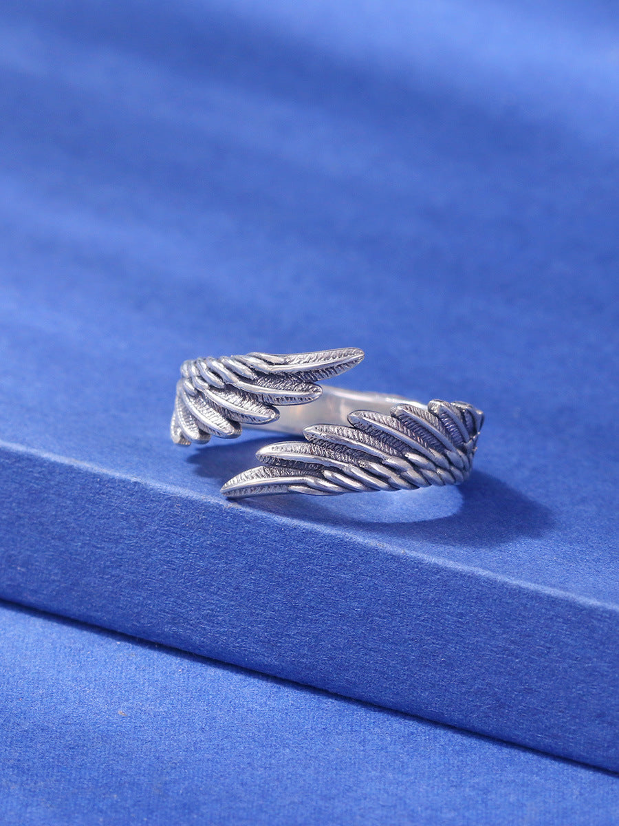 Silver Wrap Around Wings Ring