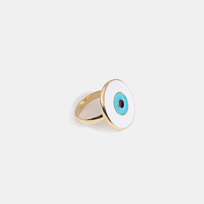 Pop Art Colorful Enamel Eye Rings