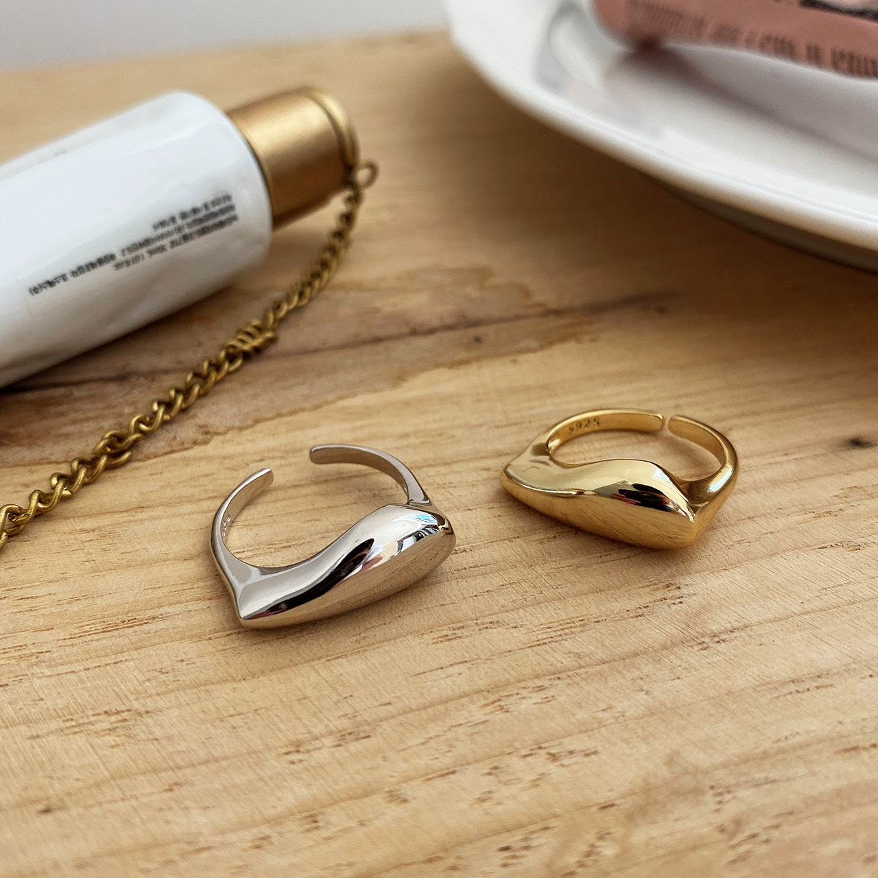 Unique Shape Sterling Silver Ring