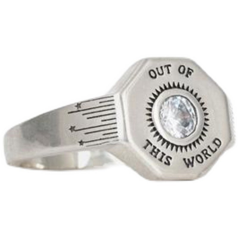 Sterling Silver Out of This World Stone Ring