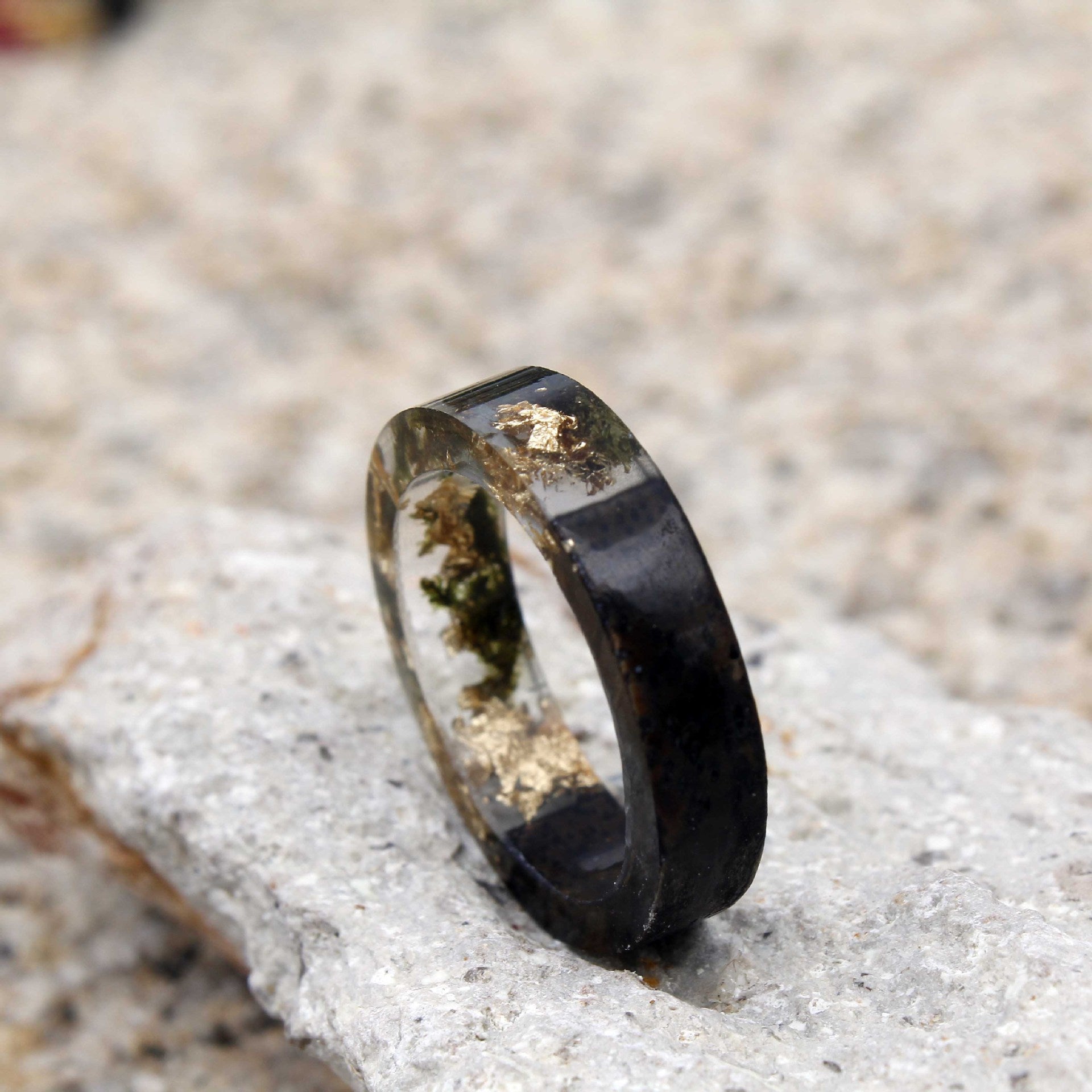 Magic Sandalwood Ebony Wood Mix Ring