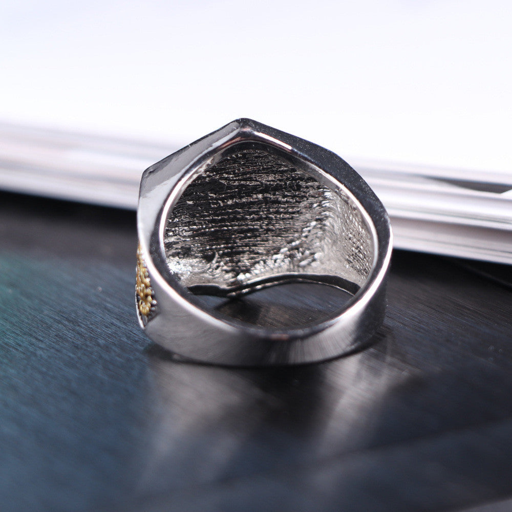 Detailed Men's Masonic Vintage Eye Ring