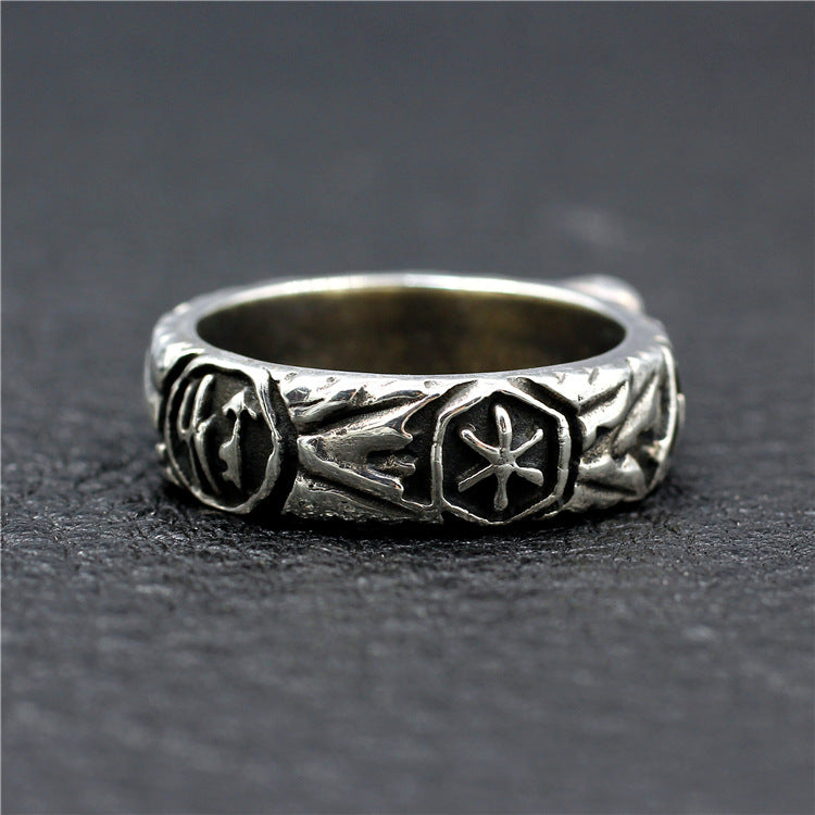 Sterling Silver Indiana Jones Skull Ring
