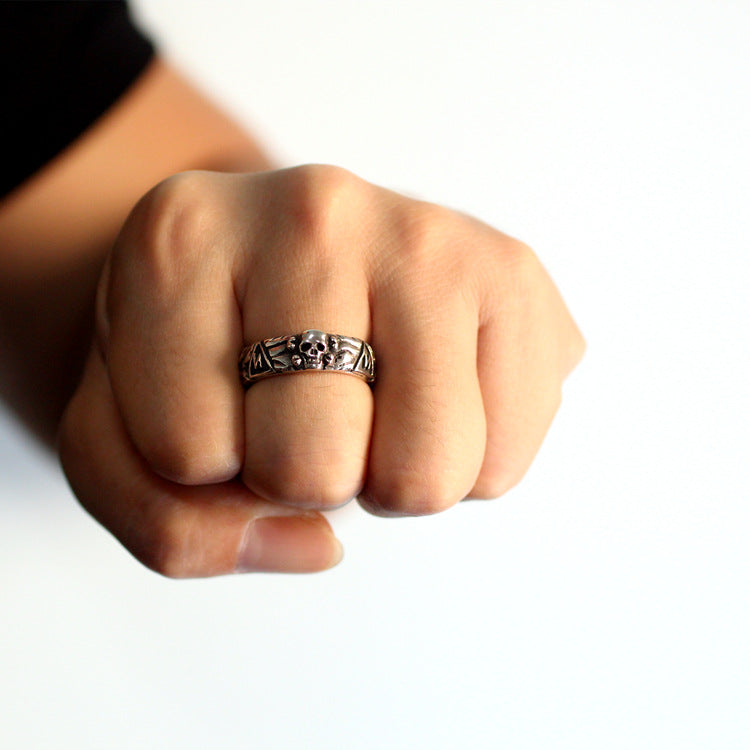 Sterling Silver Indiana Jones Skull Ring