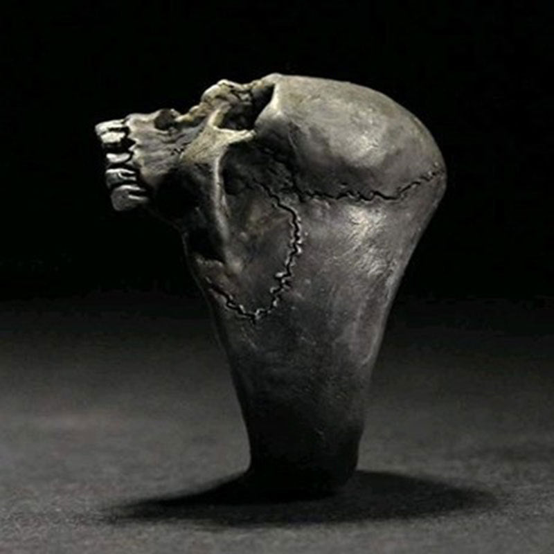 Ancient Skull Biker Ring
