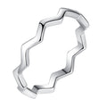 Sterling silver Classic Zig Zag Ring