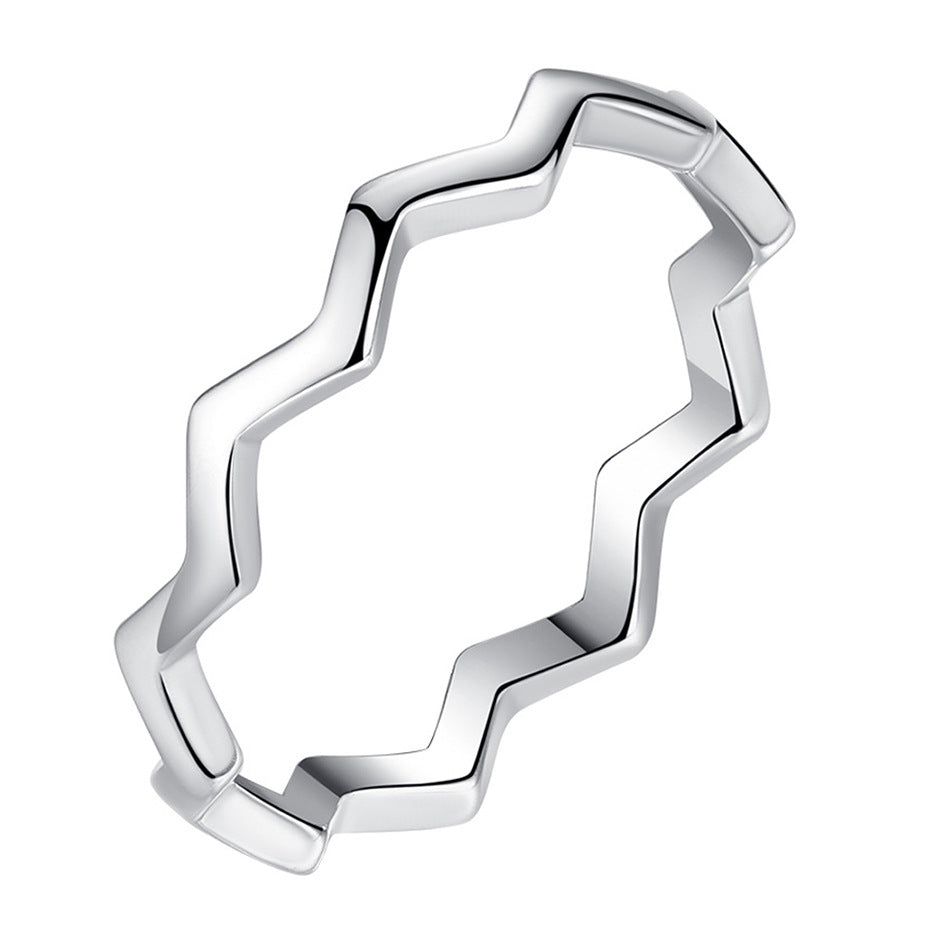 Sterling silver Classic Zig Zag Ring