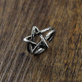 Pentagram Star Sterling Silver Ring