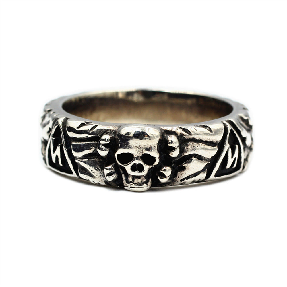 Sterling Silver Indiana Jones Skull Ring