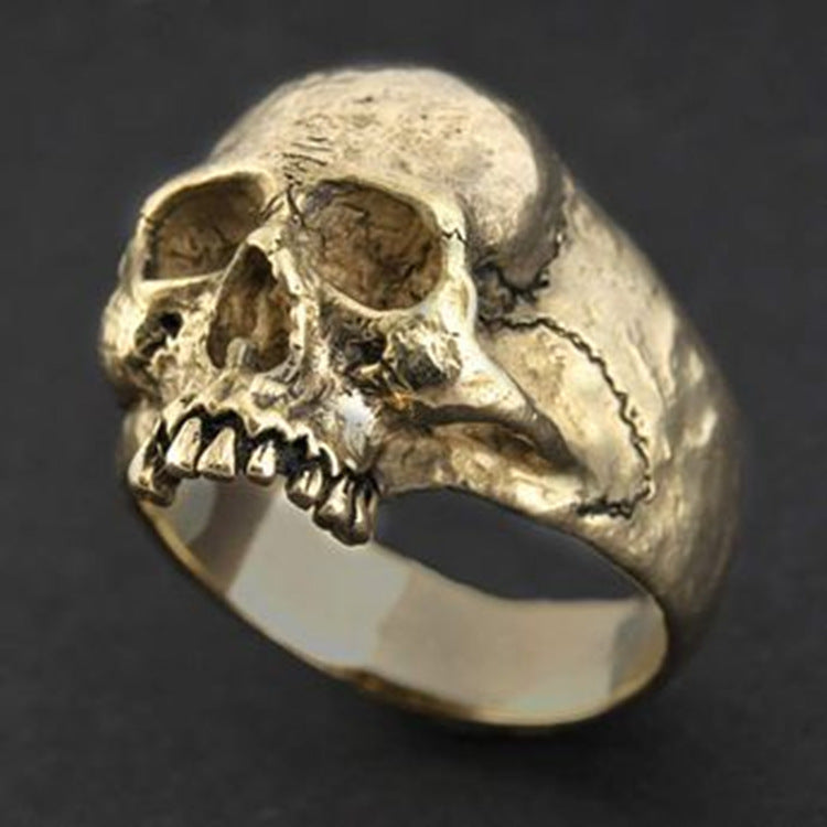 Ancient Skull Biker Ring