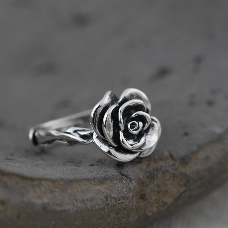 S925 Silver Rose