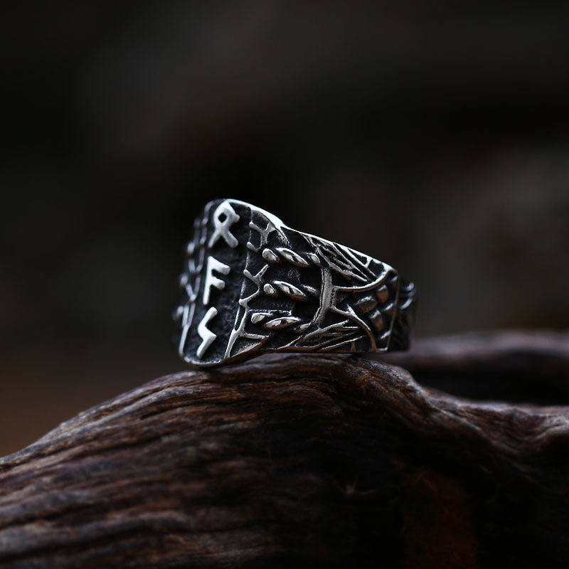 Dark Steel Amulet Rune Ring