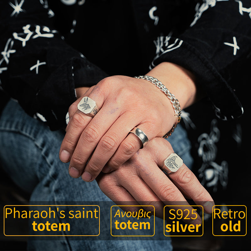 Egyptian Gods Eye Of Horus Thai Sterling Silver Ring