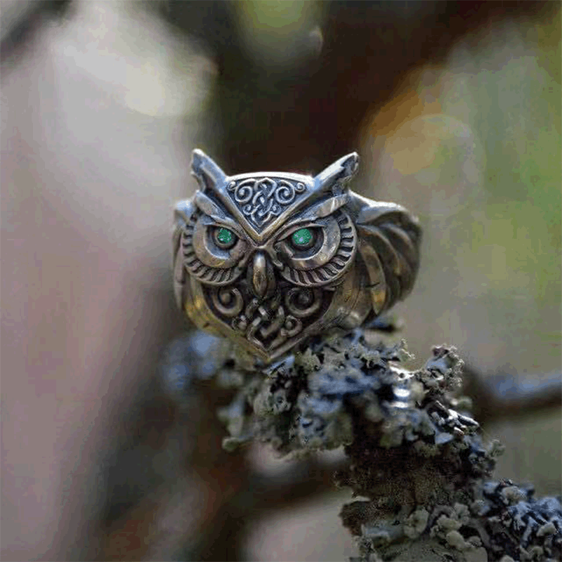 Fierce Vintage Silver Owl Ring