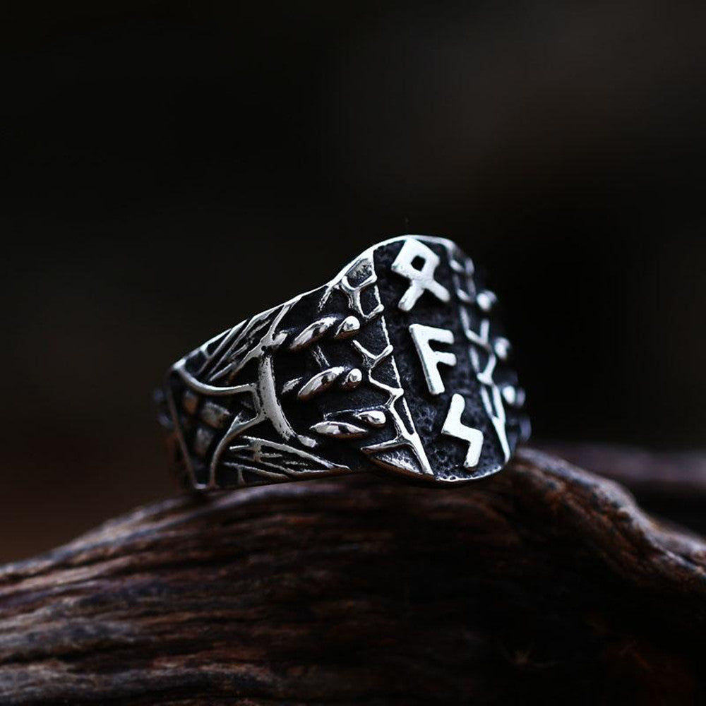 Dark Steel Amulet Rune Ring