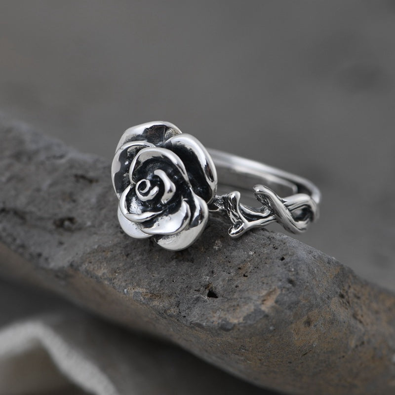 S925 Silver Rose
