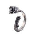 Dark Dream 925 Sterling Silver Rose Ring