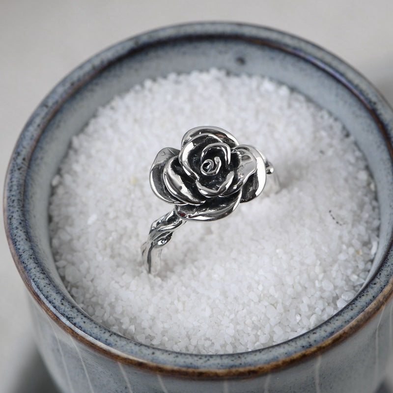 S925 Silver Rose
