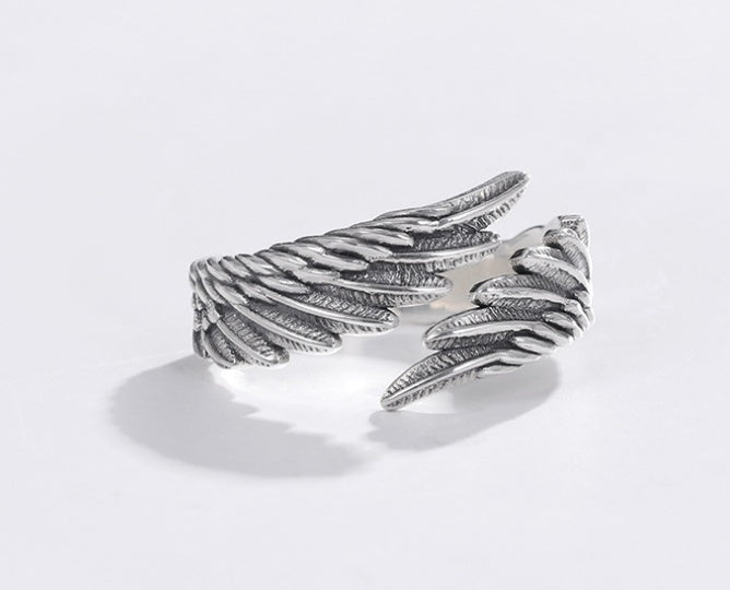 Silver Wrap Around Wings Ring